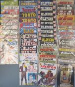Approximately  47 WDL Western and movie comics including The Cisco Kid, Ben Bowie and His Mountain