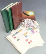 USA stamps in stockbooks and on loose album pages