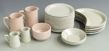 A group of BR china circa 1970s and 1980s, with British Railways logo to base, including plates,