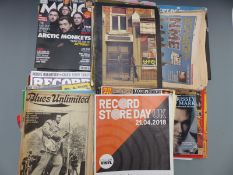 A large quantity of music magazines, books, sheet music etc including Now Dig This, Blues Unlimited,