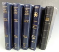 Five albums of first day covers relating to the Royal Family