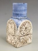 Troika chimney vase signed to the base Troika Cornwall SK, 15cm tall.