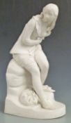 Minton Parian ware figurine of Dorethea modelled by John Bell, impressed Minton marks to base and
