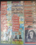 Over 150 vintage film comics and magazines including Finding Out, Film Weekly, Picture Show,