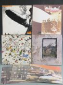 Led Zeppelin - 7 albums including 1, 2, 3 and 4 on red/plum Atlantic