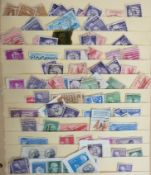 A small quantity of mainly American stamps in a stockbook