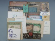 A quantity of ephemera relating to music; concert programmes etc, Rotary Club festival with Margaret