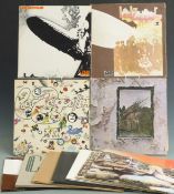 Led Zeppelin - Eleven albums including 1, 2, 3 & 4 (all plum), Houses of the Holy, Physical
