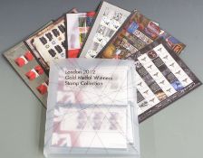 London 2012 Gold Medal Winners stamp collection and seven Smiler sheets