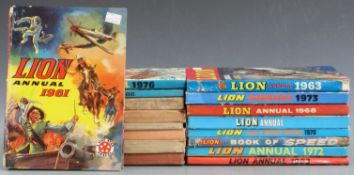Seventeen Lion Annuals.