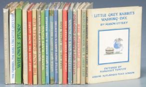 Collection of Little Grey Rabbit Books by Ailson Uttley with pictures by Margaret Tempest