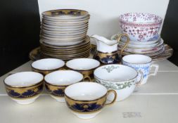 Quantity of Minton teaware and Royal Crown Derby 1128 Imari, maximum diameter 21cm
