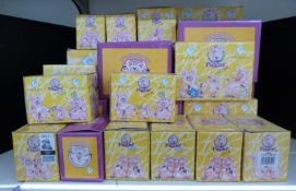 A collection of yellow boxed 'Piggin' characters to include Piggin Neighbours, New Baby, Stag