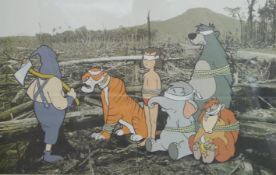 Banksy Greenpeace 'Save or Delete' print, 41 x 58cm