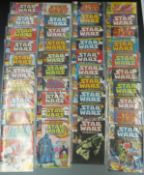 Approximately  118 Marvel Star Wars weekly comics including Return of the Jedi.