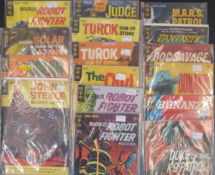 Sixteen Gold Key comics including M.A.R.S Patrol, Fantastic Voyage, Doc Savage, Bonanza, Duke of the