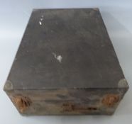 Columbia c1930's grafonola No.112A wind up portable gramophone, in black rexine finish