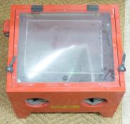 Shotblast or beadblasting cabinet, width 59cm