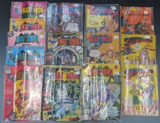 Fourteen DC comics comprising Superman 29 and 36, Super Adventure Comic 11, Mat Man 54 and 73, Bat