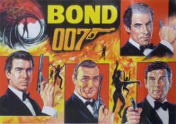Walt Howarth signed limited edition print James Bond 12 of 20 with certificate of authenticity, 29.