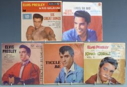 Approximately 100 Elvis Presley singles including EPs and picture discs