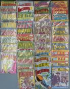 Approximately  48 crime and other comics  including Challengers of the Unknown, T-man Fighter of