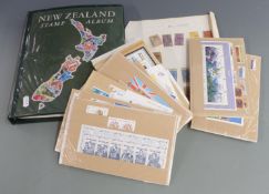 A collection of New Zealand stamps with good range of early and modern issues, many still in