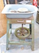 Treadle operated potter's wheel W 66 x D 50 x H 94cm