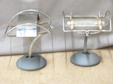 Pair of Italian designer desk lamps, Warrior by Emanuele Ricci for Sidecar, height 20.5cm