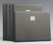 Five Connoisseur collection and other sets of stamps in display books, including Victoria Jubilee