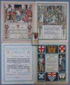 London County Council Kings medal with 1919-20 clasp, awarded to Gladys Mott together with four