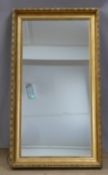 Gilt framed mirror, overall size 121x76cm
