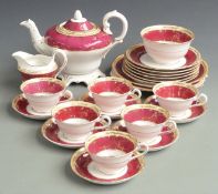 Grosvenor China (J & G) Ye Olde English teaset including tea pot