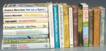 P.G. Wodehouse Louder and Funnier 1932 First Edition, Tom Sharpe The Great Pursuit 1977, Wilt On