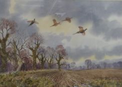 Robert W Milliken (1920-2014) watercolour landscape 'Afternoon Drive Clandebove' landscape with