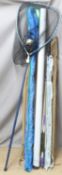 Quantity of fishing rods including Marco Hornet Pinfine, Farlow split cane, Sunridge Vitesse etc