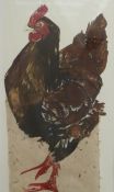 Sue Brown (British Contemporary) signed limited edition (2/30) etching 'Rhode Island Red'