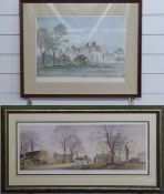 Alan Ingham signed limited edition (110/600) print 'Under An English Heaven' 27 x 67cm and a Sam