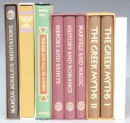 [Folio Society] British Myths And Legends comprising 3 volumes in gilt illustrated bindings &