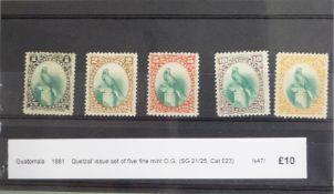 A stockbook of South American stamps and banknotes together with sundry loose stamps and postcards