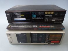 Aiwa FX-90 stereo casette deck and FX-100 stereo cassette deck with Dolby B-C NR system