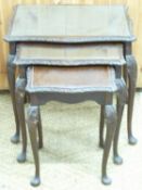 Nest of three tables width of largest 56cm