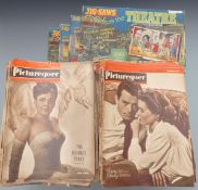 Quantity of Picturegoer magazines circa 1950s and four Jigsaws from the Theatre