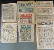 Approximately 100 vintage Children’s comics / magazines including Laurel and Hardy Film Fun