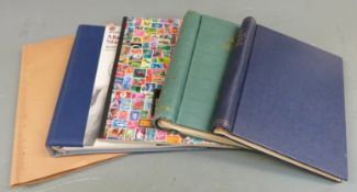 A collection of world stamps, some in albums including a 'Movaleaf' album