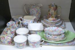 Royal Winton Chintz ware part tea set decorated in the Marion pattern, further Chintz ware,