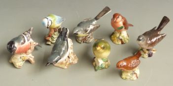 Eight Beswick birds