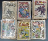 Approximately 160 vintage comics / magazines including Chums (1915), The Champion (1933), The
