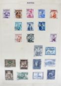 Five loose leaf albums containing an extensive collection of foreign stamps, all periods