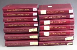 A collection of GB first day covers 1965-2012 in fourteen Royal Mail cover albums